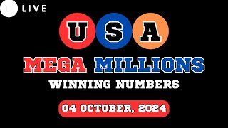 Mega Millions Lottery Drawing for Oct 04 2024  Live Winning Numbers amp Results [upl. by Schwerin]