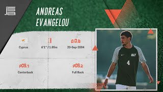 🇨🇾 Andreas Evangelou  Charlotte 49ers  Centerback  Fullback Highlights [upl. by Nniroc468]