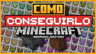 🟨 CÓMO TINTAR la ARMADURA de CUERO en MINECRAFT BEDROCK MCPEPCPS4Win10PE [upl. by Sacks]