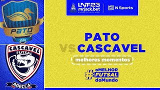 PATO 2 X 4 CASCAVEL  MELHORES MOMENTOS  OITAVAS DE FINAL  IDA  LNF 2023 [upl. by Ahsilaf88]