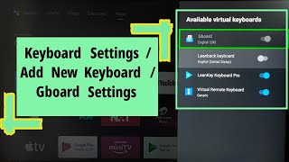 Mi Box 4K  Keyboard Settings  Gboard Settings [upl. by Initof]