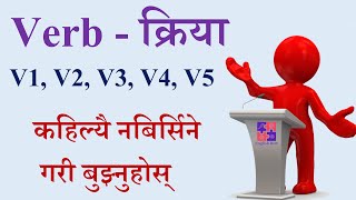 Verb V1V2V3V4V5 explained l नेपालीमा l  English Hub [upl. by Lynus]