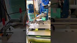 Resistance robotic automatic spot welding machine for charging pile roboticspotwelder welding [upl. by Yrogreg]