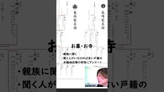 【４，お墓・お寺】60秒で説明！｜家系図作成代行センター（株）【公式2024年】 家系図 ファミリーヒストリー 苗字 名字 戸籍 shorts [upl. by Gaal]