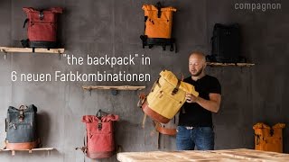 compagnon quotthe backpackquot in 6 new colour combinations [upl. by Nahtannoj]