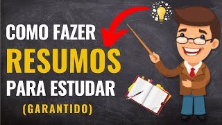 Como Fazer RESUMOS As Mais SIMPLES Técnicas para Concurso Público e Vestibular [upl. by Portwin]