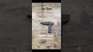 ORIGAMI UZI GUN PAPER WEAPON TUTORIAL  HOW TO MAKE ORIGAMI GUN WEAPON STEP BY STEP  DIY UZI GUN [upl. by Durrace470]