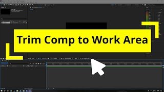 How to Trim Comp to Work Area in After Effects CC [upl. by Imalda]