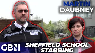 Sheffield school stabbing 17yearold boy arrested after three injured in sharp object attack [upl. by Adahsar]