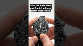 How to set the Time on a Omega x Swatch MoonSwatch Mission to the Moon Chronograph Watch [upl. by Allemaj]