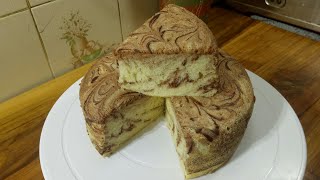 Marble Sponge Cake মার্বেল স্পজ কেক রেসিপিCake RecipeSponge Cake Recipe [upl. by Lainad]