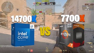 14700K VS 7700X  Counter Strike 2 [upl. by Tneciv]