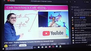 code switching and code mixing CTET 2024 by Himanshi maam 💯 [upl. by Atsirc645]