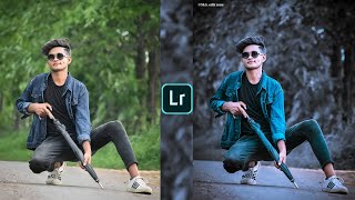 Blue and black tone lightroom photo editing tutorial in mobile preset download free [upl. by Oznola]