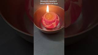 Home remedy  Mosquito repellent Onion Neem Oil Diya oniondiya mosquito neemoil shorts [upl. by Valdemar]