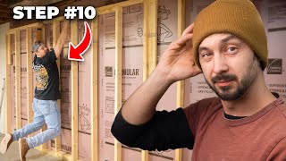 Framing a Basement Wall for Beginners in 2024 [upl. by Nairadas]