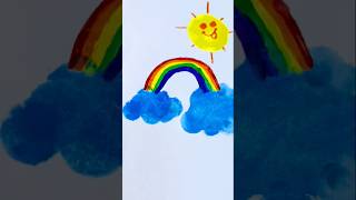 Rainbow 🌈 painting for kids art kidart painting [upl. by Brasca704]