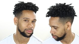 MENS NATURAL HAIR DEFINED WASH N GO TYPE 4 HAIR [upl. by Vaden504]