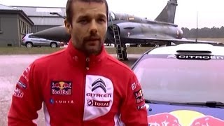 Sébastien LOEB copilote sur MIRAGE 2000 et Daniel ELENA copilote sur ALPHAJET [upl. by Adnylam744]