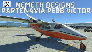 MSFS2020 XBOX SERIES X NEMETH DESIGNS PARTENAVIA P68B VICTOR Showcase [upl. by Surtimed]