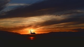 飛行機撮りの聖地 ～千里川土手の美しい夕暮れ～ 2015年6月6日版 [upl. by Bozovich]