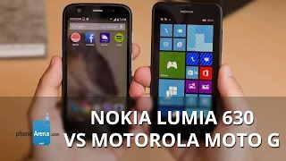 Nokia Lumia 630 vs Motorola Moto G [upl. by Eanram859]