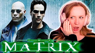 Erin takes the red pill amp enters THE MATRIX 1999 First Time Watching MOVIE REACTION [upl. by Loyce]