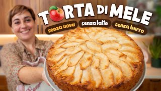 T🍎RTA DI MELE SEMPLICE Ricetta Senza Uova Senza Latte e Senza Burro  Fatto in Casa da Benedetta [upl. by Kulseth]