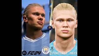 EA Sports FC 24 vs eFootball 2023 Graphics Comparison [upl. by Philbo238]