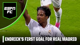 ENDRICK SCORES HIS FIRST GOAL FOR REAL MADRID 😱 WHAT A MOMENT‼ [upl. by Nolrac]