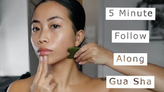 Quick Gua Sha Massage  Follow Along Tutorial [upl. by Nonek805]