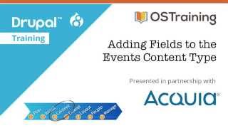 Drupal 8 Beginner Lesson 23 Adding Fields to the Events Content Type [upl. by Staffan]