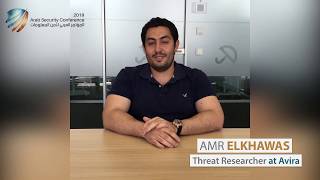 Upcoming Speakers 2019  Amr Elkhawas Threat Researcher  Avira [upl. by Samira347]