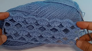 WOW I didnt expect it to be this beautiful New crochet stitch [upl. by Aniara]