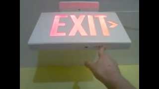 DualLite LX Exit Sign Test [upl. by Clio437]