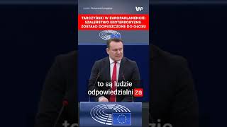 Tarczyński w Parlamencie Europejskim nt powodzi w Polsce [upl. by Ydualc114]