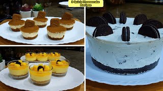 3 Ingredients Cheesecake Recipes  No Bake Cheesecake Recipes [upl. by Aprilette]