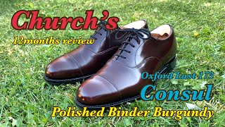 Church’s Consul in Polished Binder Odd Width  12 Months Review [upl. by Adnarem]