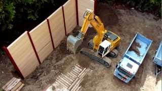 Best of RC Construction Site Excavator and Dump Truck  Uncut [upl. by Tirrej98]