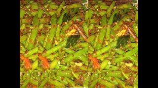 Fried Spicy Long Beans Recipe  මෑ කරල් තෙම්පරාදුව Makaral Temparaduwa  Ceylon food Lover [upl. by Cheshire]