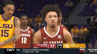 16 Alabama vs LSU Full Game Highlights College Basketball 2024 [upl. by Nirrok]