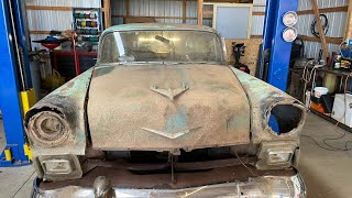 1956 Chevy Nomad first clean out in 45 years [upl. by Jelks]