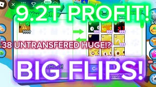 Trading Montage 64  92T PROFIT BIG FLIPS 38 UNTRANSFERED HUGE  Pet Simulator X  Roblox [upl. by Eoin]