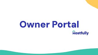 A Hostfully Feature Owner Portal [upl. by Wasserman]