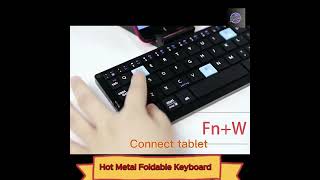 Hot Metal Foldable Keyboard keyboard keyboards smartgadgets [upl. by Sikleb]