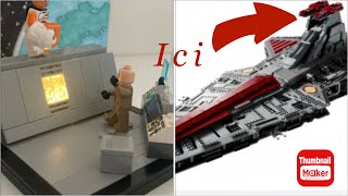 Dans le croiseur de la républiqueMOC Lego Star Wars [upl. by Inoliel]