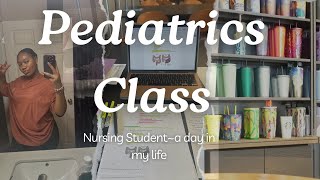 Day in the life Nursing school Pediatrics class Test day Target run [upl. by Wardle]