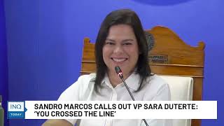 SANDRO MARCOS NASAKTANNAGALIT SA PAGBASTOS NI VP SARA SA KANYANG LOLO AT AMA Source InquirerNet [upl. by Aiym]