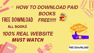 Best Site To Download Paid Books For Free 😍 100  Real Website [upl. by Tiraj]