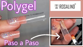 Polygel Paso a paso 💅 reseña Rosalind [upl. by Lutim]